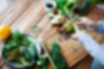 healthy green vegetables on a table