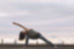 a woman practising yoga