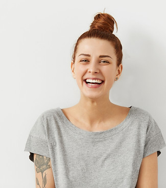 acupuncture patient smiling