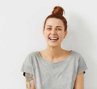 acupuncture patient smiling